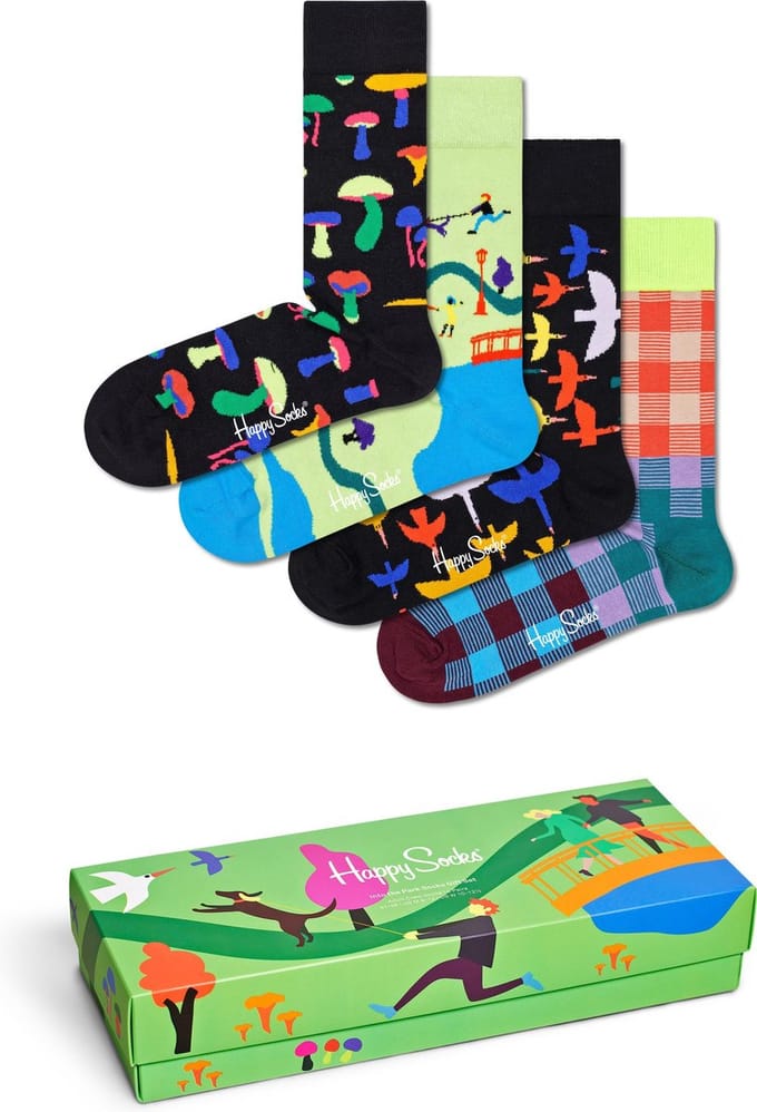Happy Socks XITW09-7300 4-Pack Into The Park Socks Gift Set 36-40