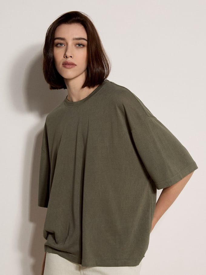 Oversized T-shirt van jersey