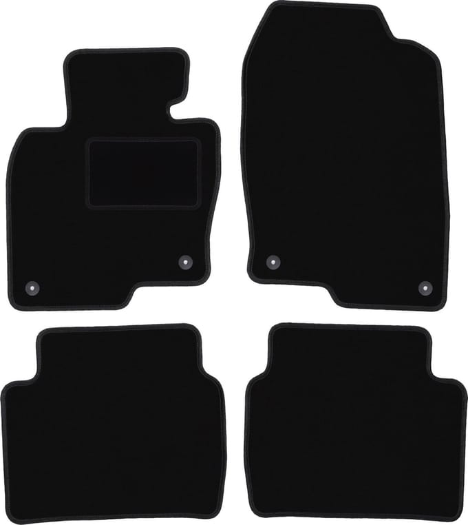Zwarte velours vloermatten voor: Mazda CX-5 II SUV (2017-)