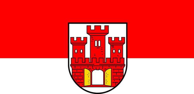 Vlag Weilheim in Oberbayern 100x150cm
