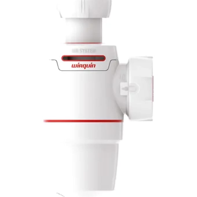 Wirquin Spoelbaksifon Neo Air Ø40mm Wit/rood