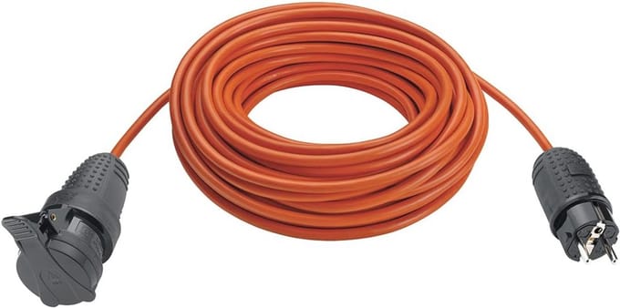 Verlengkabel - Stroomkabel - Buiten Gebruik - Waterdicht IP44 - 20 meter - Oranje