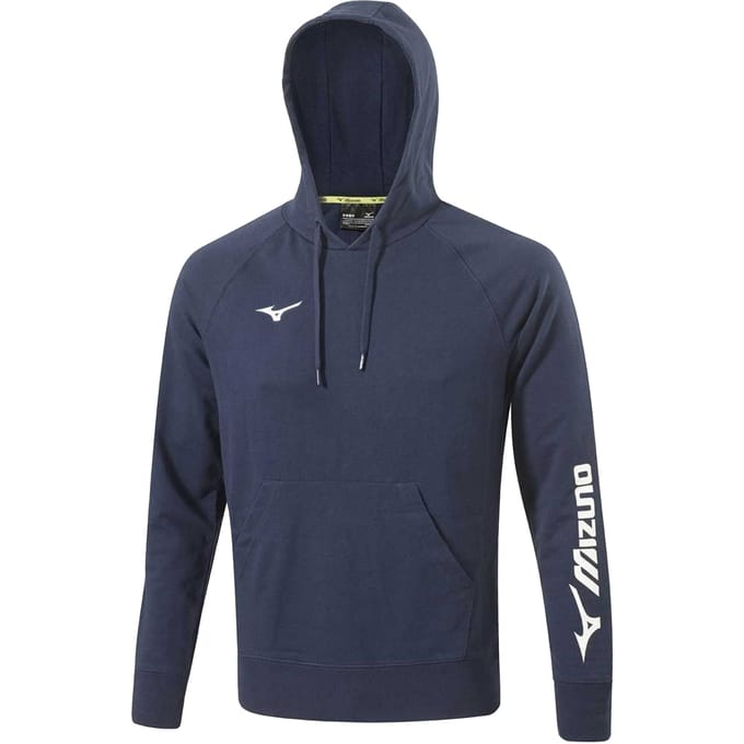 Mizuno Heren Terrycloth Hoodie (Marineblauw)