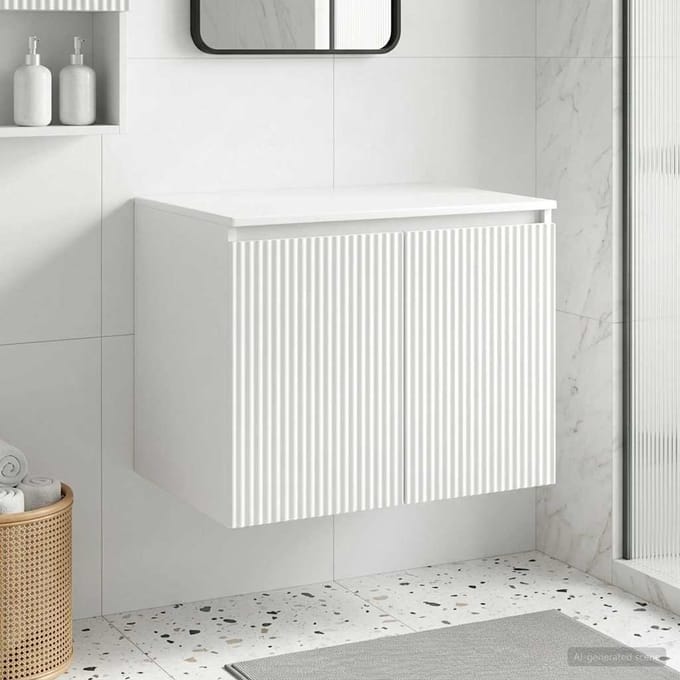 vidaXL - Wandgemonteerde - Badkamerkast - Wit - 62,5 - x - 44,5 - x - 50 - cm