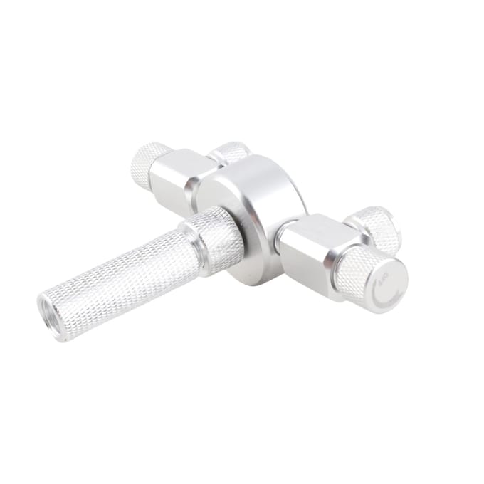 Aquarium Tank CO2 Splitter Regulator Distributeur Naald Fijnregelkraan voor CO2 Regulator 2 Way Outlets white
