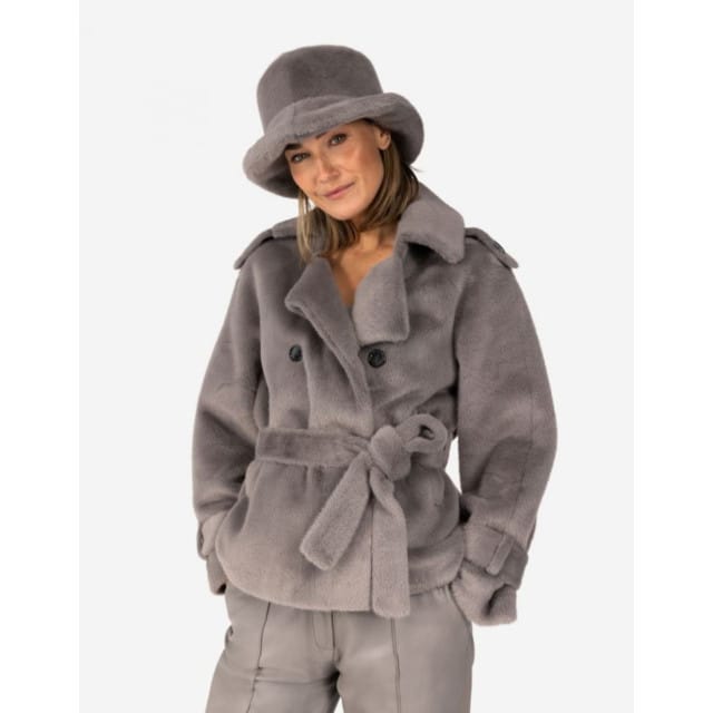 Ibana Bucket Hat - Fur Hoeden Grijs 302440154