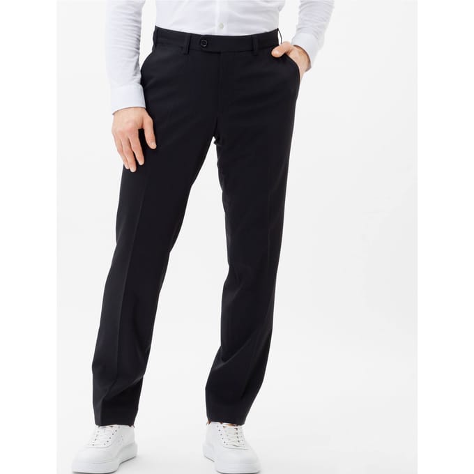 Eurex Heren Flatfrontbroek  Style JAN BLACK, zwart, maat 32