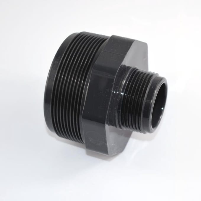 PVC - U Doppelnippel gereduceerd AG 2 1/2" x 1 1/4"