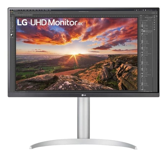 Moniteur LED IPS HDR 4K UHD 27  Lg avec haut-parleurs, USB-C, DisplayPort - modèle 27up850k-w