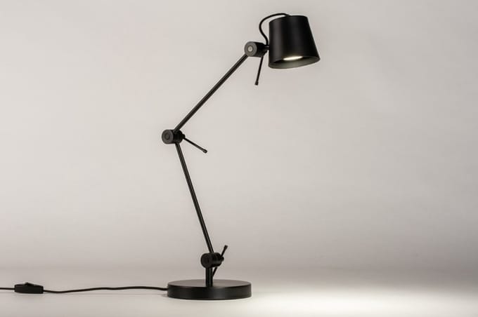 Lumidora Tafellamp 74449 - SYDNEY - GU10 - Zwart - Metaal