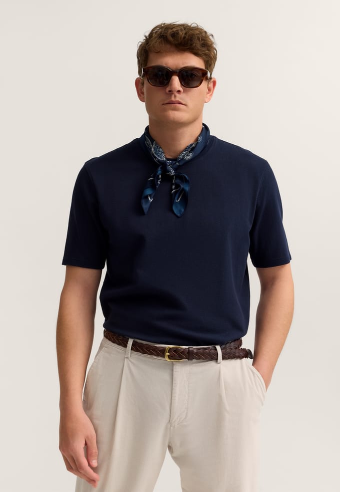 Bugatti Herren T-shirt met een elegante structuur