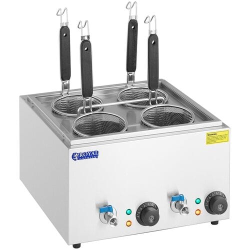 Royal Catering Pastakoker met 4 manden - temperatuur: 30-110 ° C 10012367
