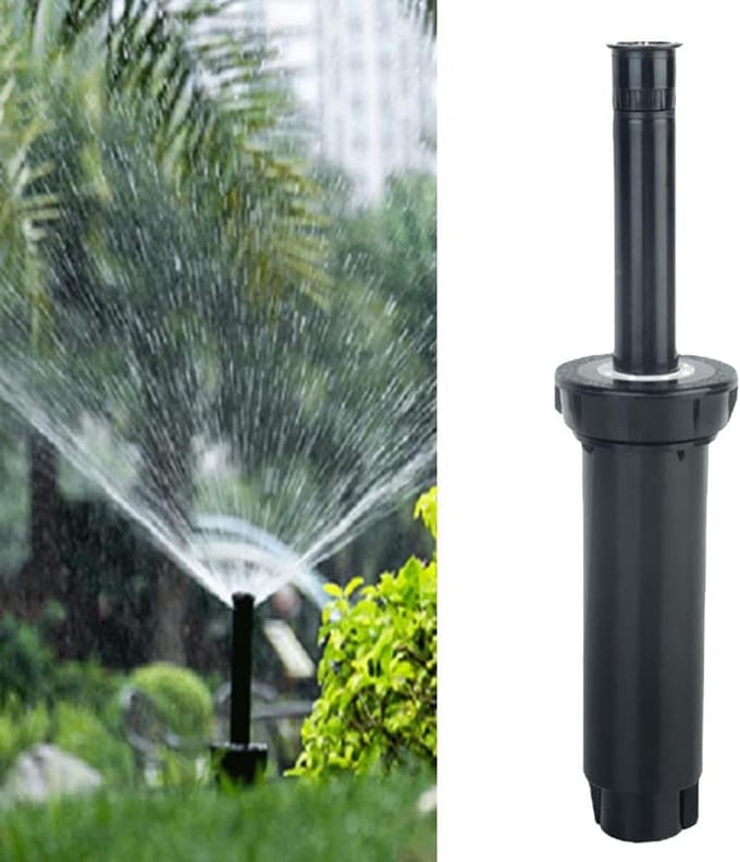 DAZZLEEX Pop-Up Lawn Sprinkler 1/4 Inch Gear Drive Buried Diffuser Sprinkler