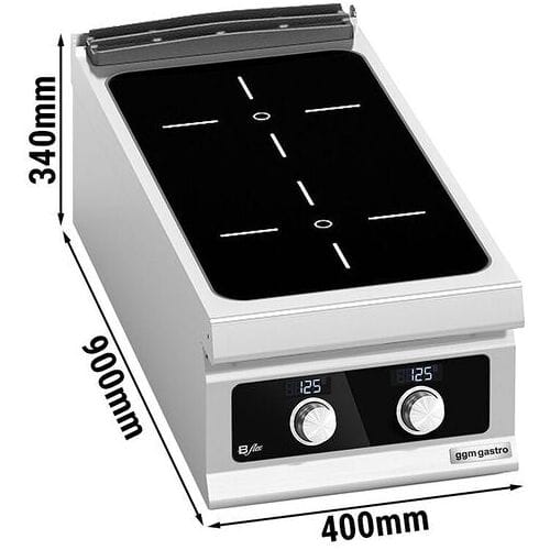 GGM Gastro Infrarotherd - 8 kW - 2 Kochfelder - Bflex Digital