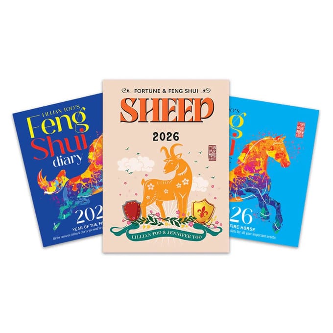 Boeken Set van 3, Horoscoopboek Schaap/Sheep, Almanac en Diary 2026