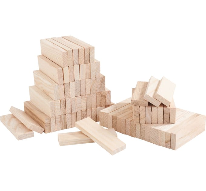 VBS Knutselblokken "Mini", 78 stuks - Essenhout