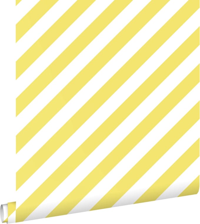 ESTAhome behang strepen geel en wit - 53 cm x 10.05 m - 139954