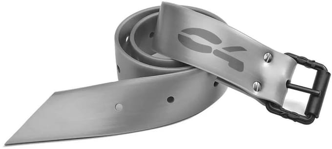 C4 Freediving Marseillaise Nylon Riem Zilver