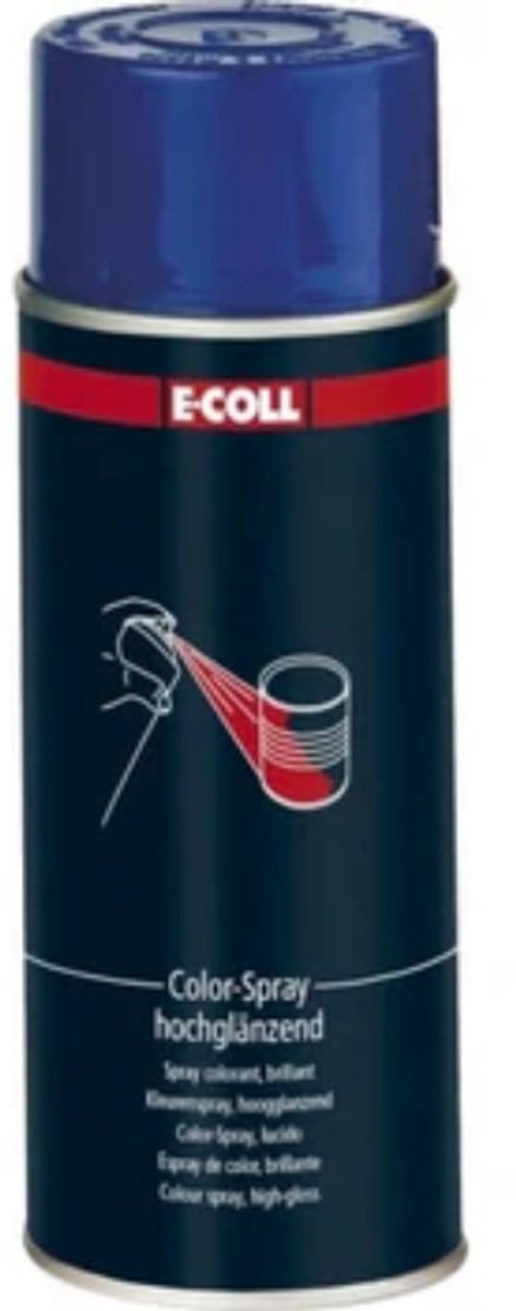 E-COLL Spuitbus RAL5010 Blauw 400ml Hoogglanzend - 4317784305846