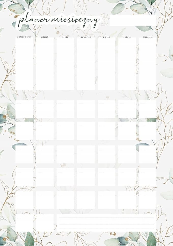 Wallvy - Maandelijkse Planner Magnetisch - 30x42cm - Multitaal - Personaliseerbaar