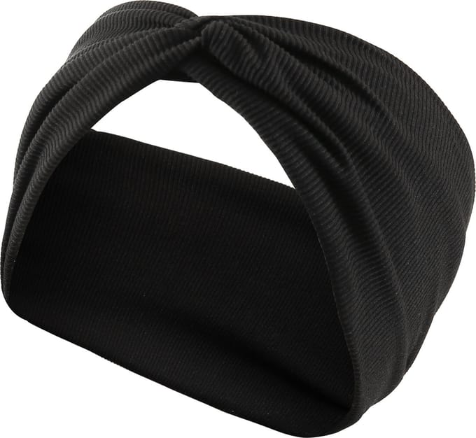 Emilie collection - haarband - stretch katoen - knoop - zwart