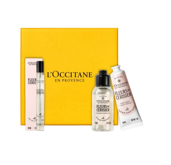 L'Occitane Fleurs De Cerisier Routine Giftset 115 ml - Hand Cream 30ml/Shower Gel 75ml/Edt Spray 10ml