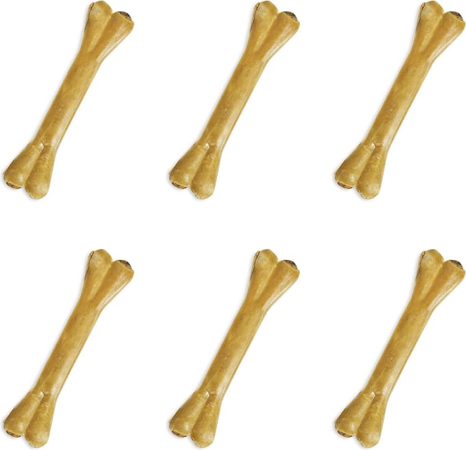 6 x Kauwbot Bullepees 12 cm Rund Extra Stevig & Extra Lekker! Stieren Huid Hondensnacks Bull