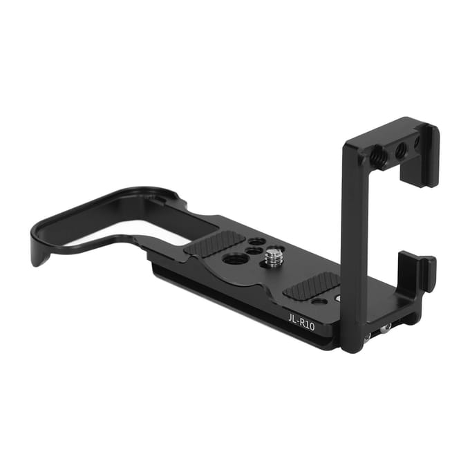 L Camera Beugel Snelkoppelingsplaat Aluminiumlegering Verticaal Horizontaal Anti-slip Vulling Camera gray