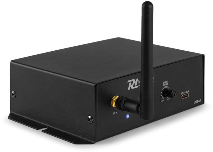 Bluetooth Receiver - Power Dynamics PDX40 - Bluetooth Ontvanger - Draadloos bereik - Tot 30 Meter - Zwart