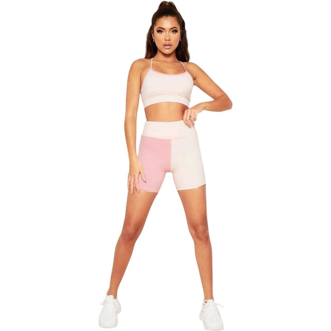 Missy Empire Dames/Dames Kleurblok Sport Shorts (Roze)