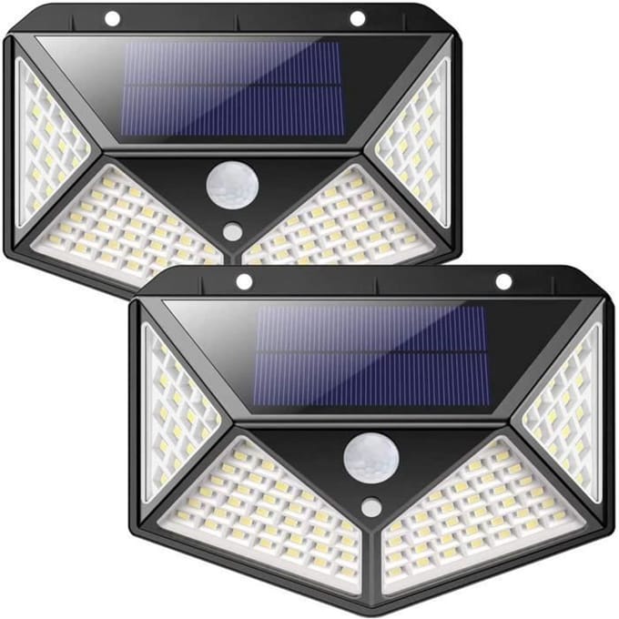 Zonne-lamp - Spot Solair309 - 100 LED - Bewegingsmelder - Waterdicht - 270°