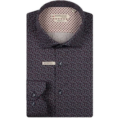 Giordano Overhemd Maggiore Fine Twill Micro Flower Pattern Deep Mauve / male