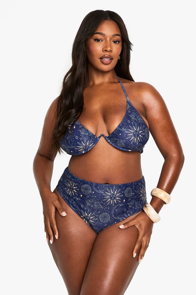 boohoo Dames PLUS CELESTIAL BÜGEL-BIKINI | Maat: 26