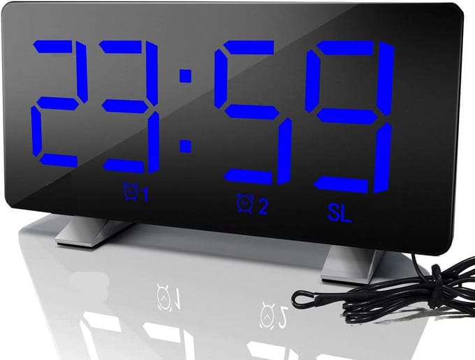 Wekkerradio - LED Scherm - Instelbare Helderheid - USB Oplaadpoort - Voor Thuisgebruik
