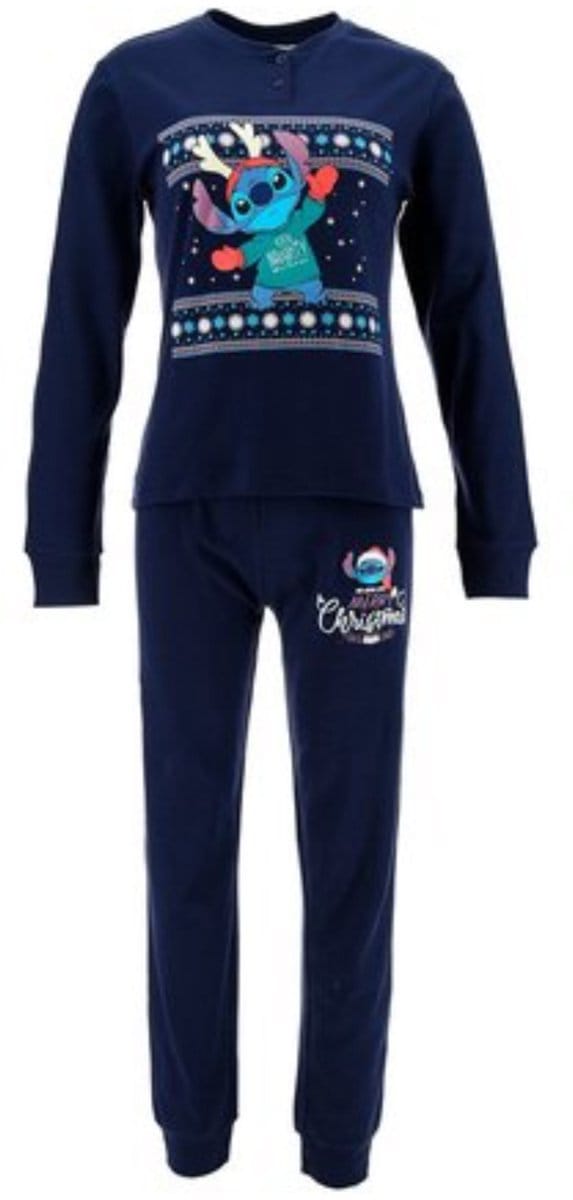 Disney Lilo & Stitch Dames Kerst Pyjama Katoen Maat S