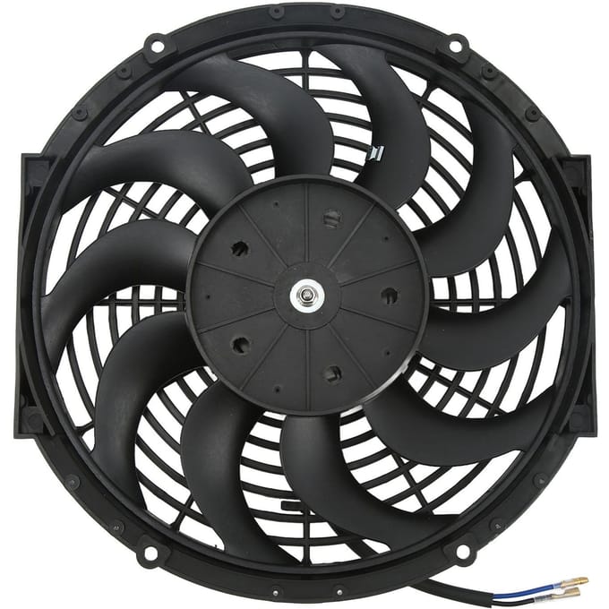 12V Elektrische Condensor Radiator Koelventilator Unit Stille Werking Universeel 12 inch voor Auto's black