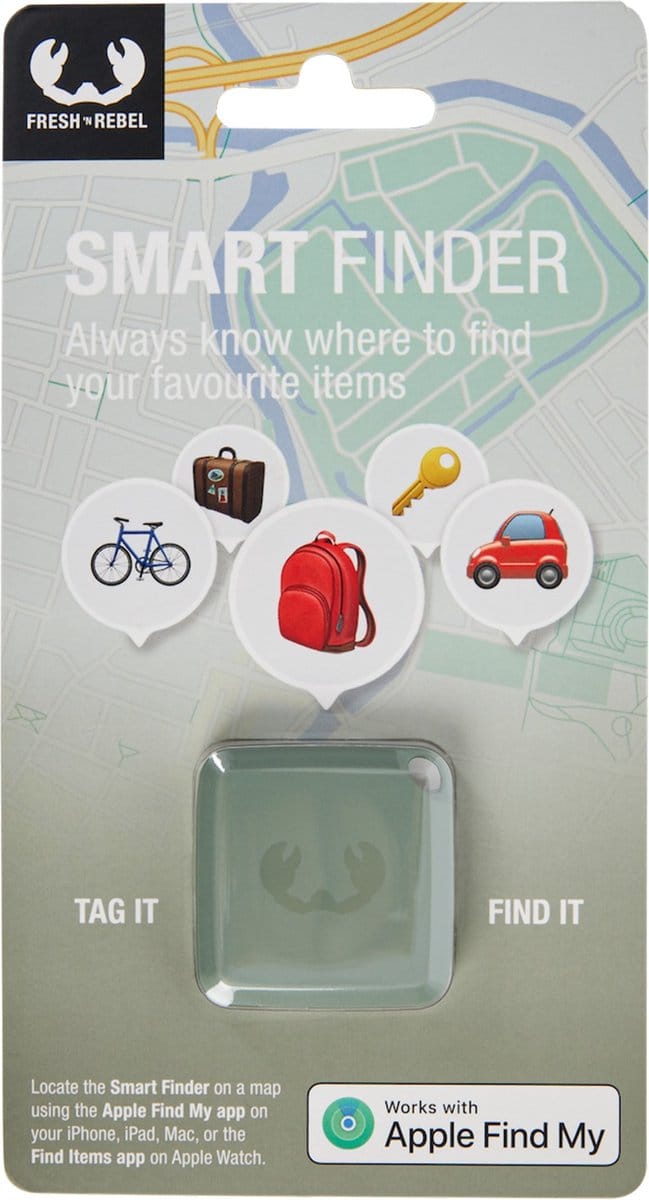 Fresh ’n Rebel Smart Finder | Airtag Tracker - Objectvinder - Sleutelhanger - Groen