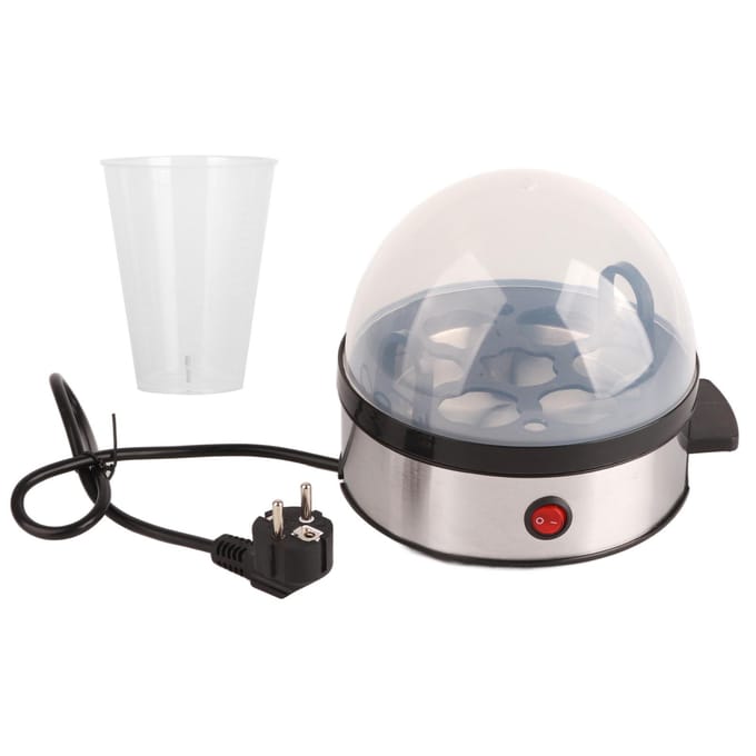 Cuiseur vapeur électrique pour œufs, mini cuiseur à œufs en acier inoxydable, ustensiles de cuisine gray