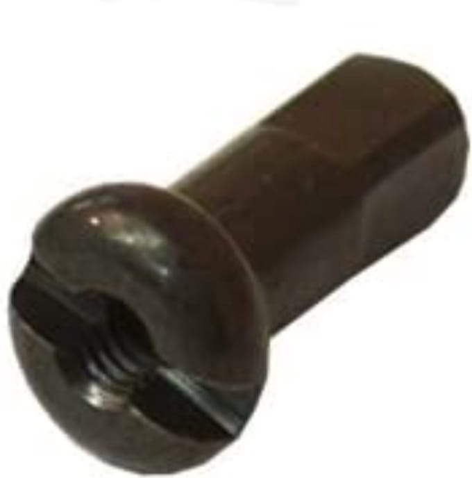 Alpina Zwarte 14G nippels - Zelfsluitend - ABS en messing - 144 stuks