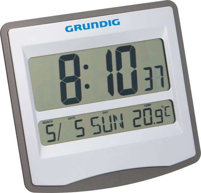 Grundig Weerstation/ Wekker - met LCD-Klok - Sluimerfunctie en Kalender