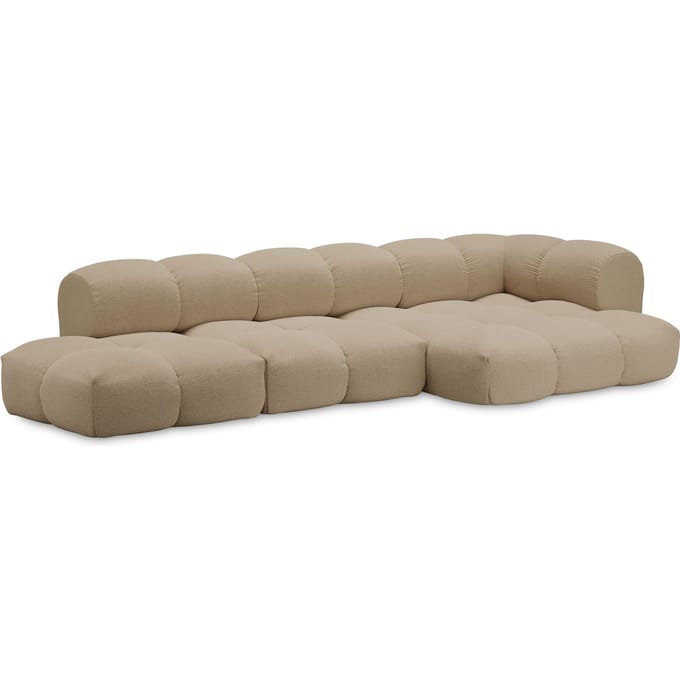 Objekte unserer Tage zander Sofa Design 07 rechts (4 -zit) - Hug Me 071 Sand