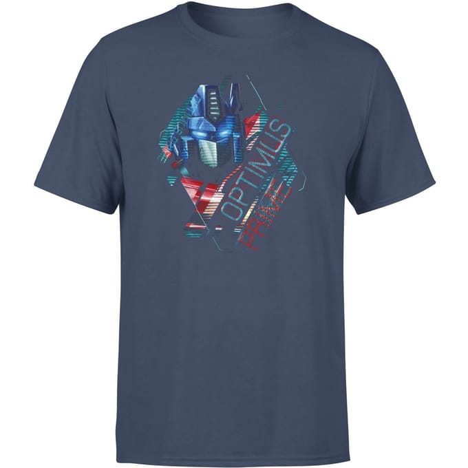 Transformers Optimus Prime Glitch Unisex T-Shirt - Blauw - S
