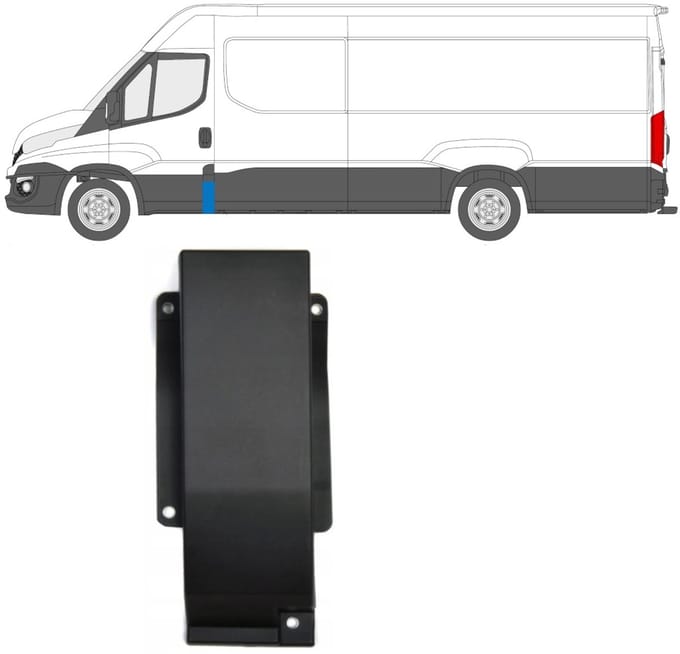 Sierlijst voor stijl voor Iveco Daily 2014-2019 / Links