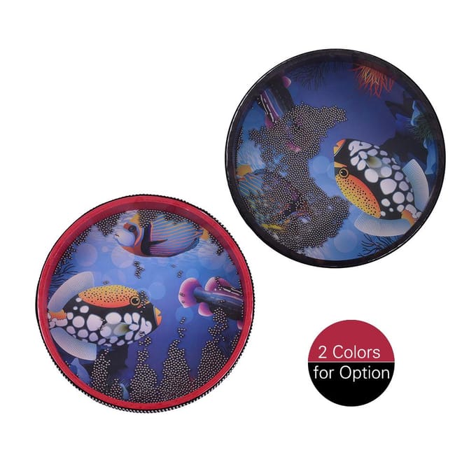 10 '' massief houten oceaantrommel Sea Wave Frame Drum muzikaal speelgoed
