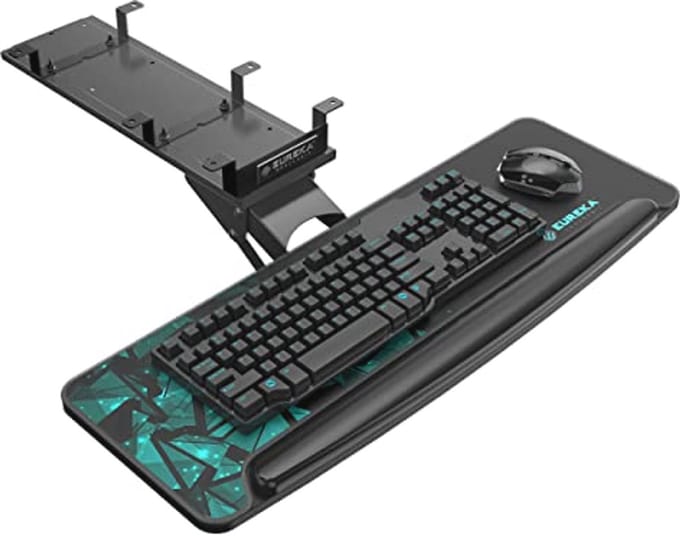 Verstelbare Toetsenbordlade voor Onder Bureau - Ergonomisch en Ruimtebesparend
