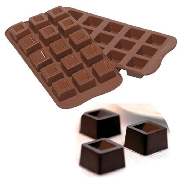 Silikomart Siliconen Mal 3D Chocolates Cubo
