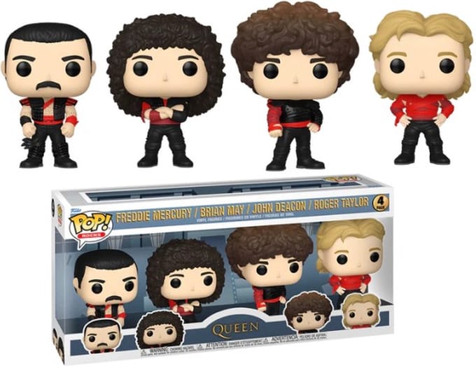 Funko Queen POP! TV Vinyl Figure 4-Pack Radio Gaga 9 cm POP! Figuur