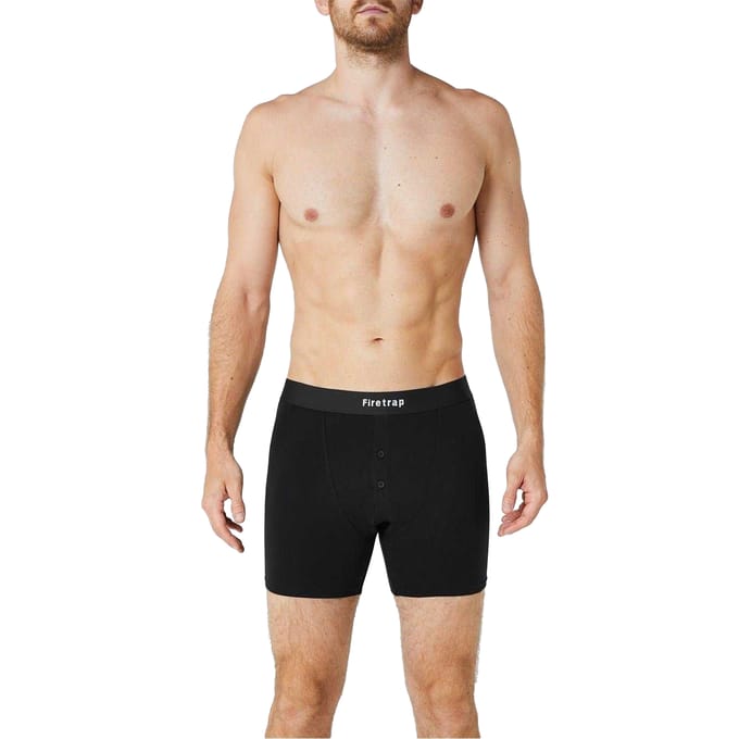 Firetrap Boxershorts voor heren (Set van 2) (Zwart)