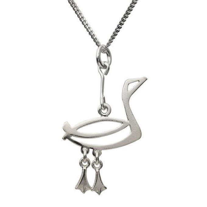 AuBor ®. Hanger. Zilver. De ijsduiker.