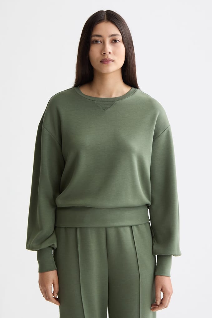 Scotch & Soda Modal Sweatshirt Thyme Taglia: S | Maglie a manica lunga Outlet | Donna